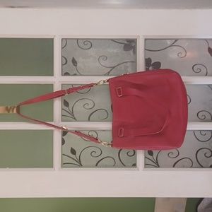 Vintage Fossil leather over the shoulder bag